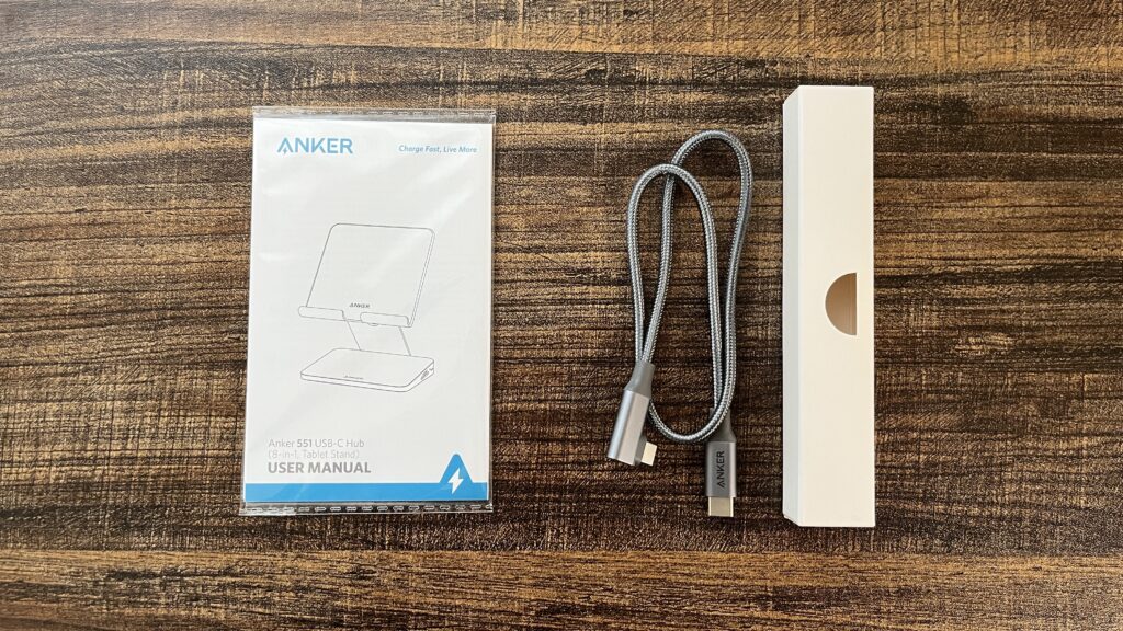 Anker 551 USB-C ハブ (8-in-1, Tablet Stand)の付属品②